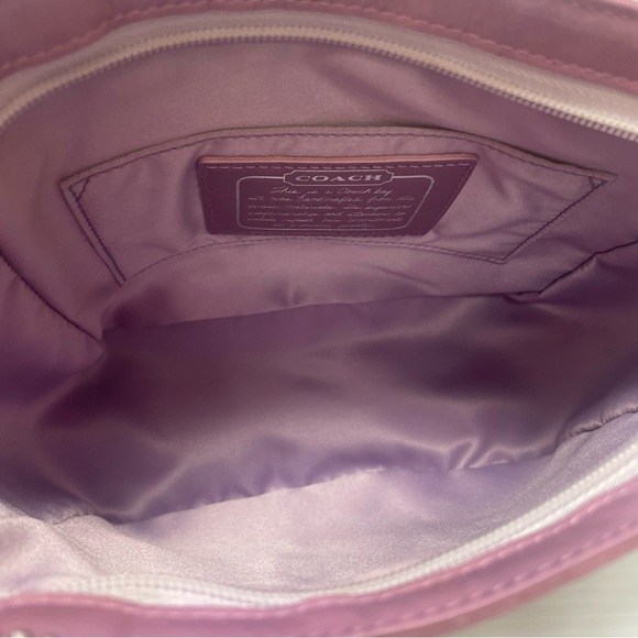 Coach Lavender and Cream Signature Patchwork Small Tote - Picture 6 of 10